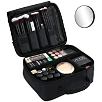 Bolsa de Maquillaje Ligera PortátilBolsa de Almacenamiento de Maquillaje con Asa Acolchada Bolsa de Viaje Maquillaje…